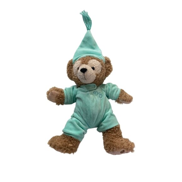 Duffy Walt Disney World Plush Stuffed Animal Doll Toy Pajamas Hat Mint Green 13. - Picture 1 of 7
